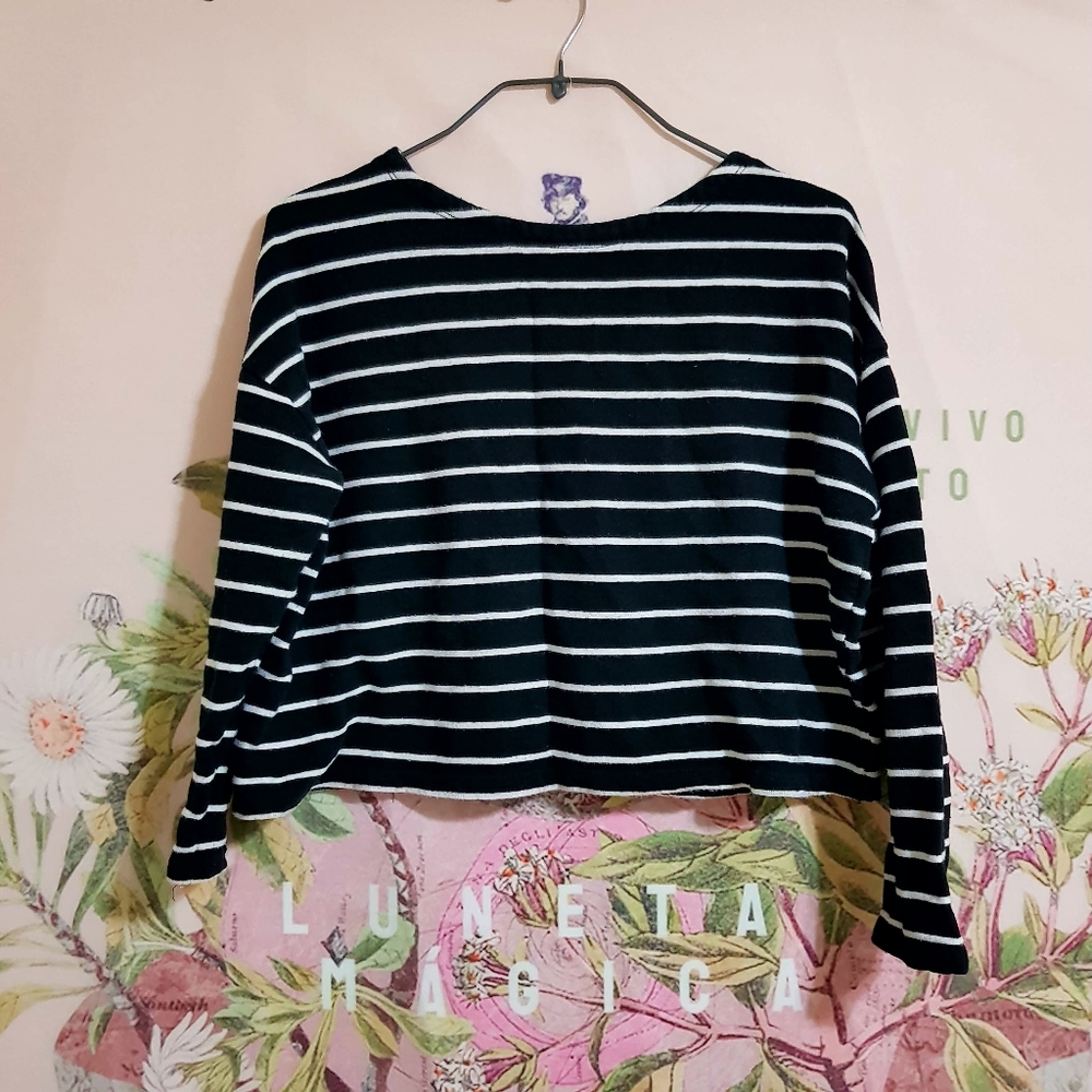 MANGO wide cropped shirt